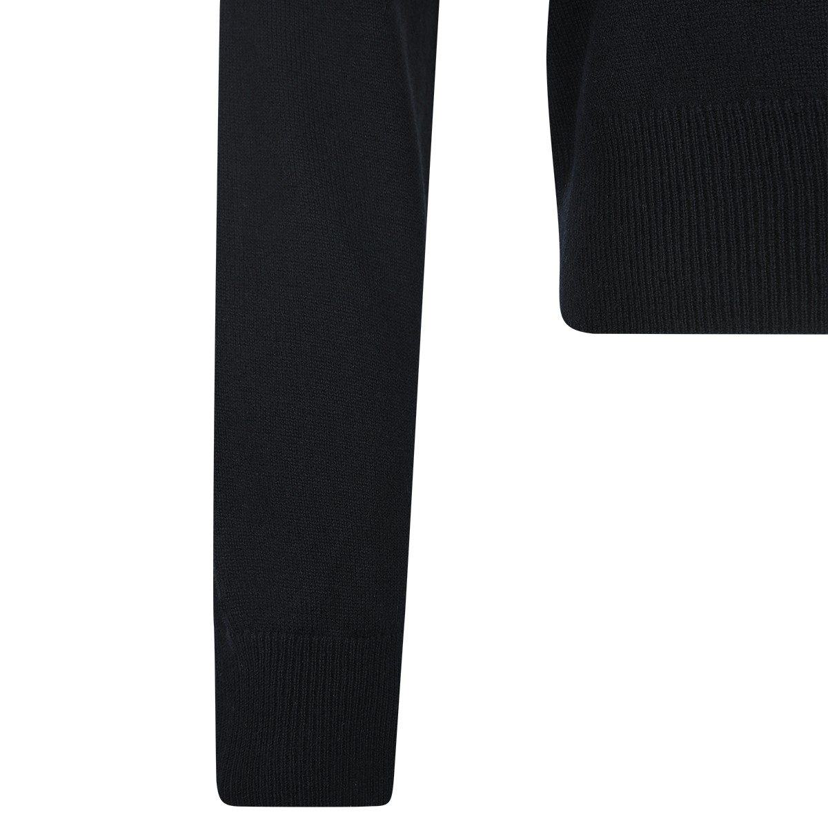 BLACK WOOL KNITWEAR