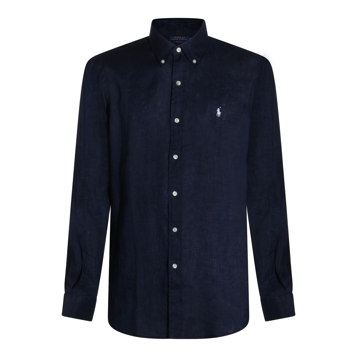 NEWPORT NAVY LINEN SHIRT