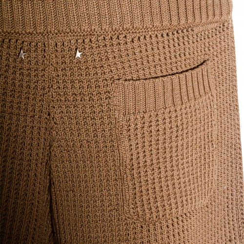 BROWN COTTON SHORTS