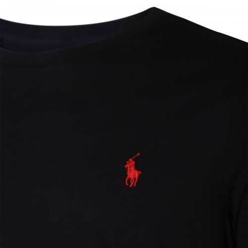 BLACK COTTON T-SHIRT