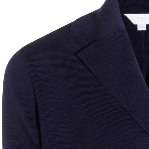 NAVY COTTON BLAZER