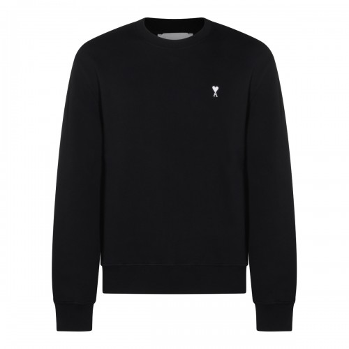 BLACK COTTON SWEATSHIRT