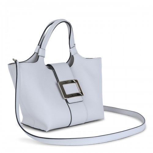 WHITE LEATHER TOTE 2