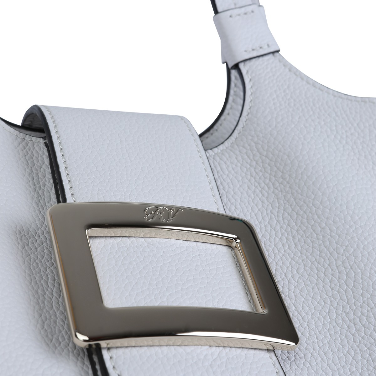 WHITE LEATHER TOTE
