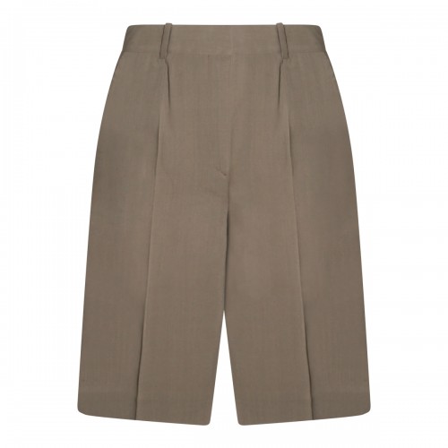 BROWN VISCOSE SHORT 