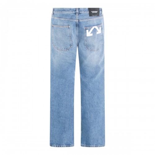 MEDIUM BLUE COTTON JEANS