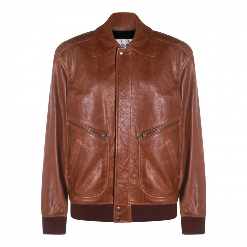 BROWN LEATHER JACKET