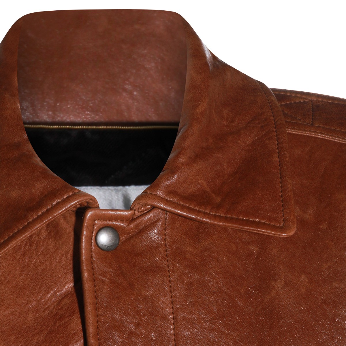 BROWN LEATHER JACKET