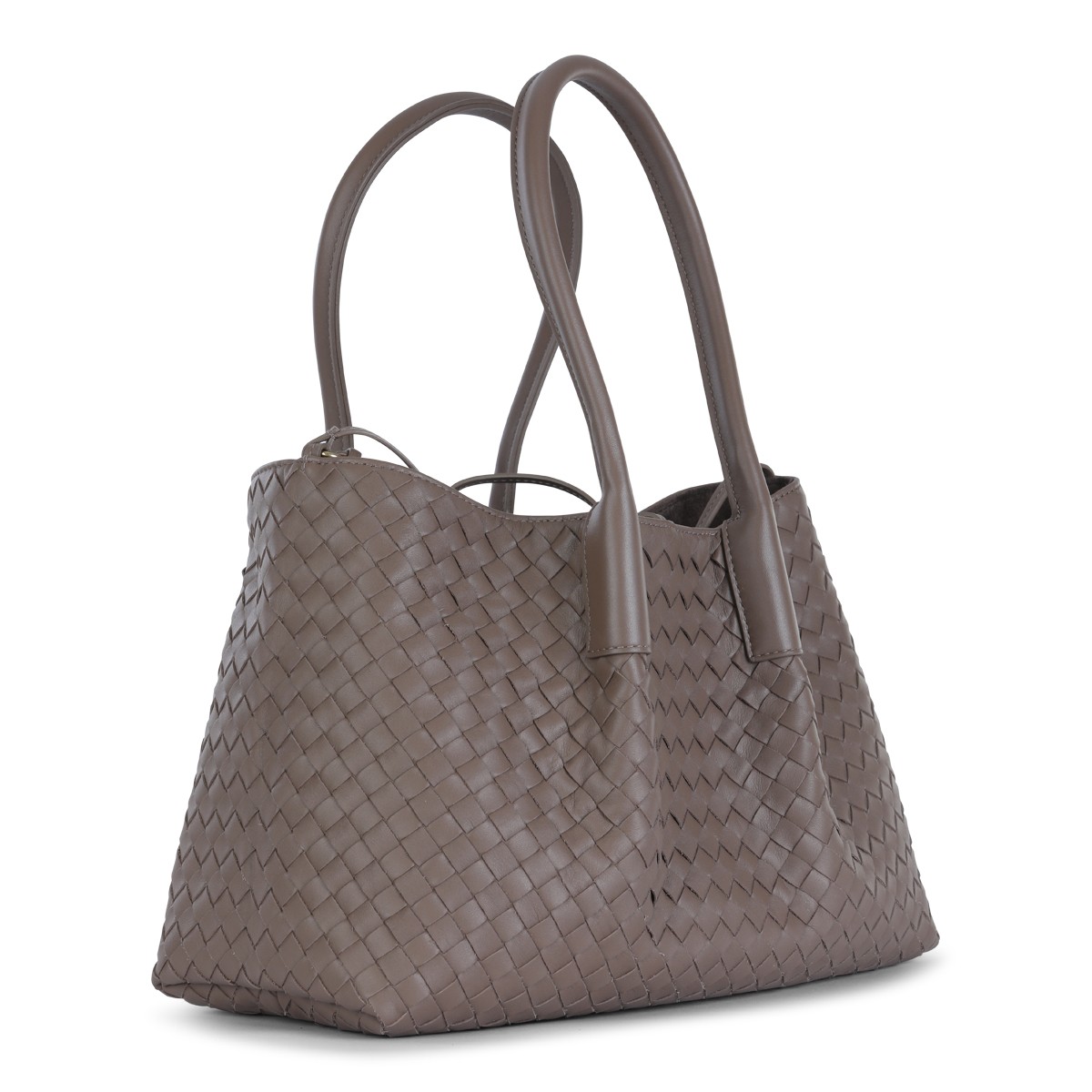 BROWN LEATHER PINACOTECA BAG