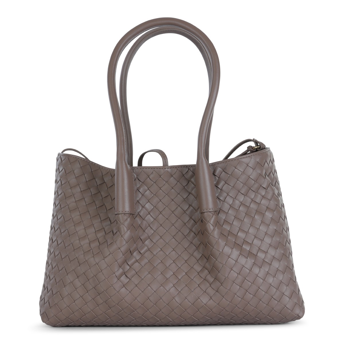 BROWN LEATHER PINACOTECA BAG