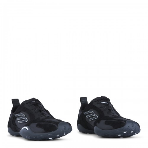 BLACK LEATHER MONDAY SNEAKERS