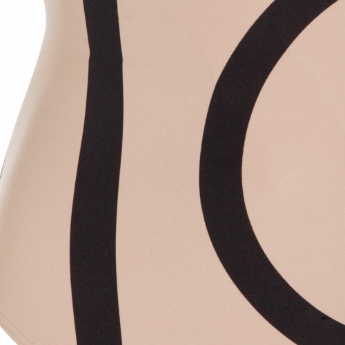 BEIGE AND BLACK BEACHWEAR