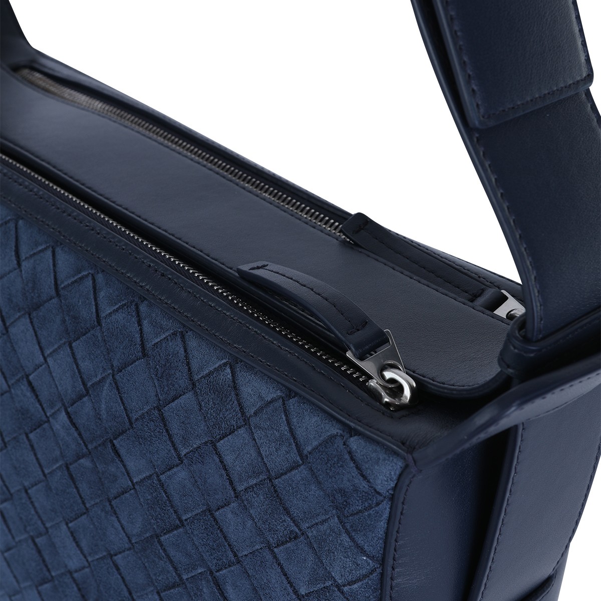 NEPTUNE AND SILVER LEATHER BAG