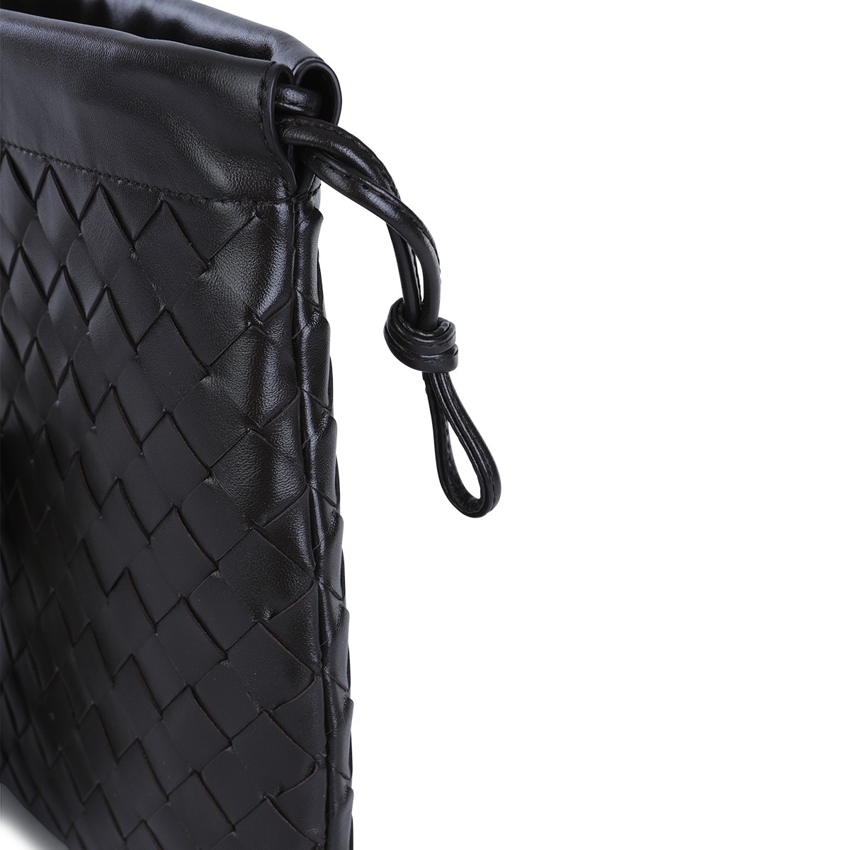 DARK BROWN LEATHER POUCH