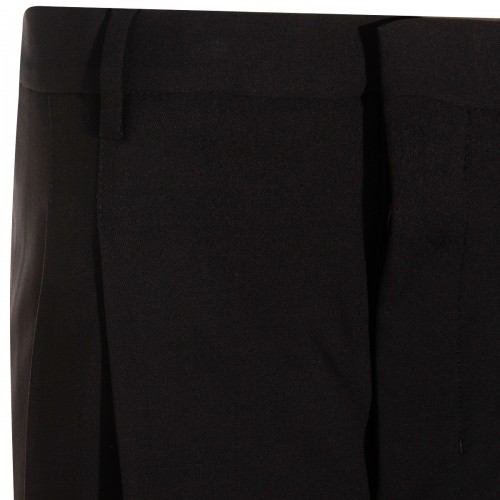 BLACK WOOL SHORT