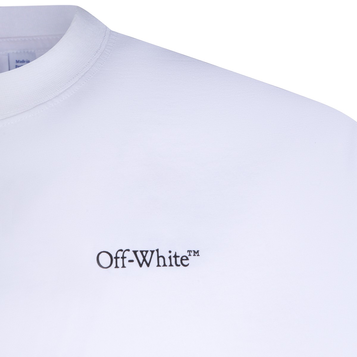 WHITE COTTON T-SHIRT