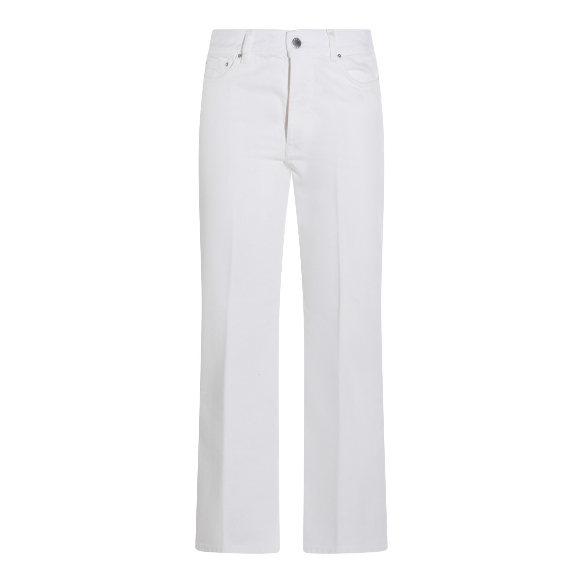 OFF WHITE COTTON JEANS