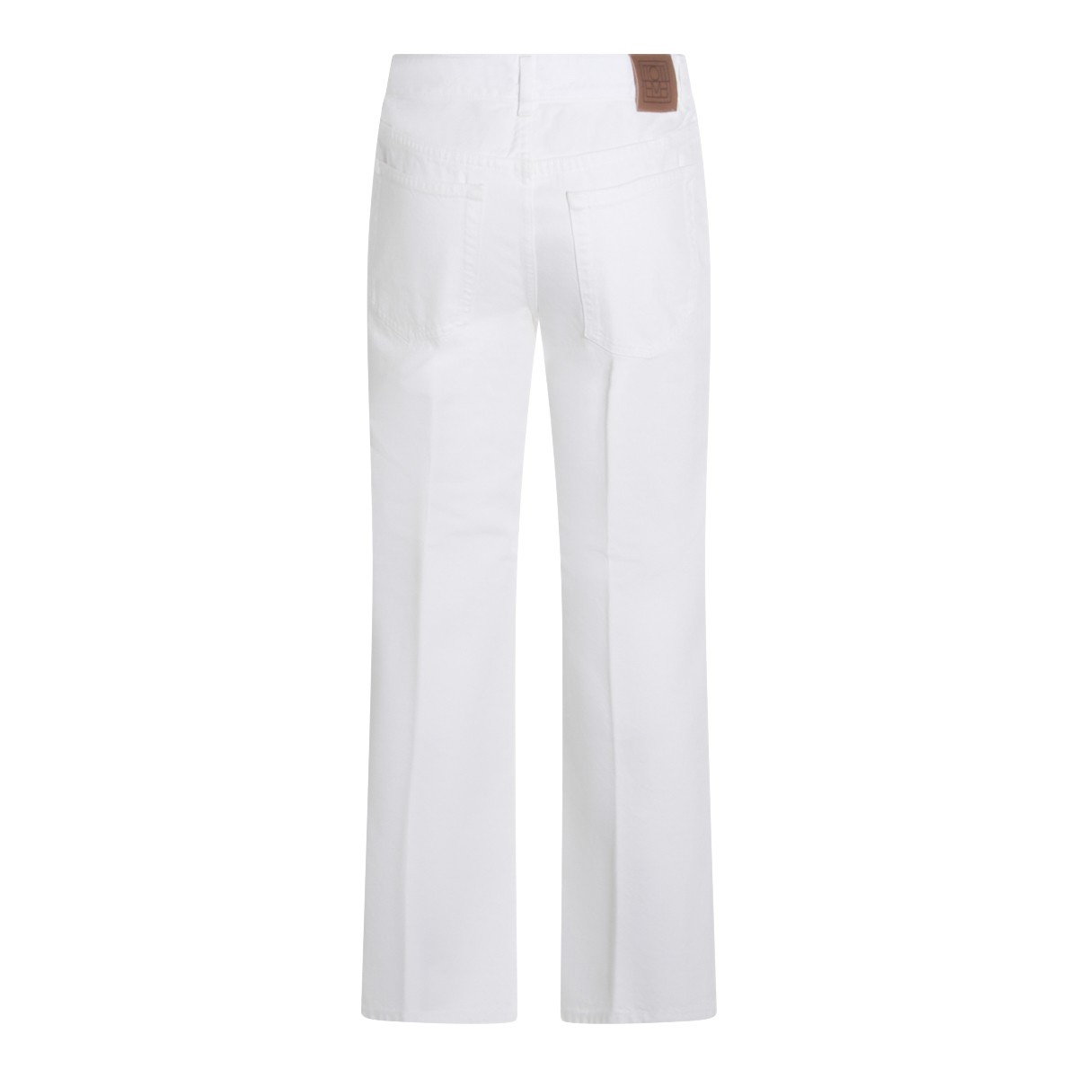 OFF WHITE COTTON JEANS
