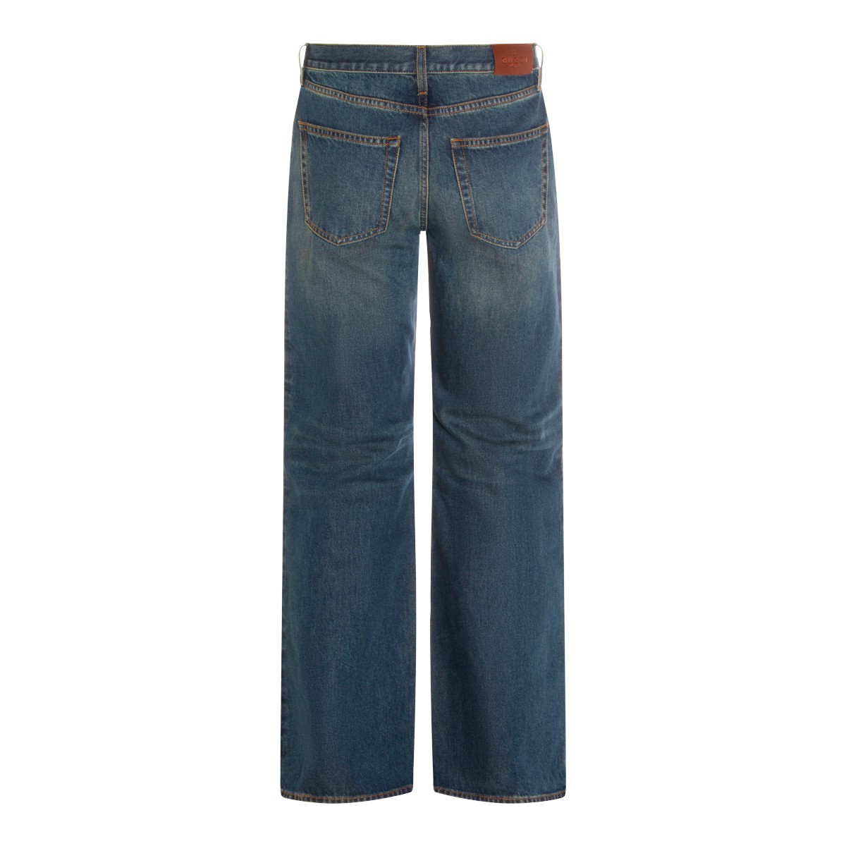 DARK BLUE COTTON JEANS