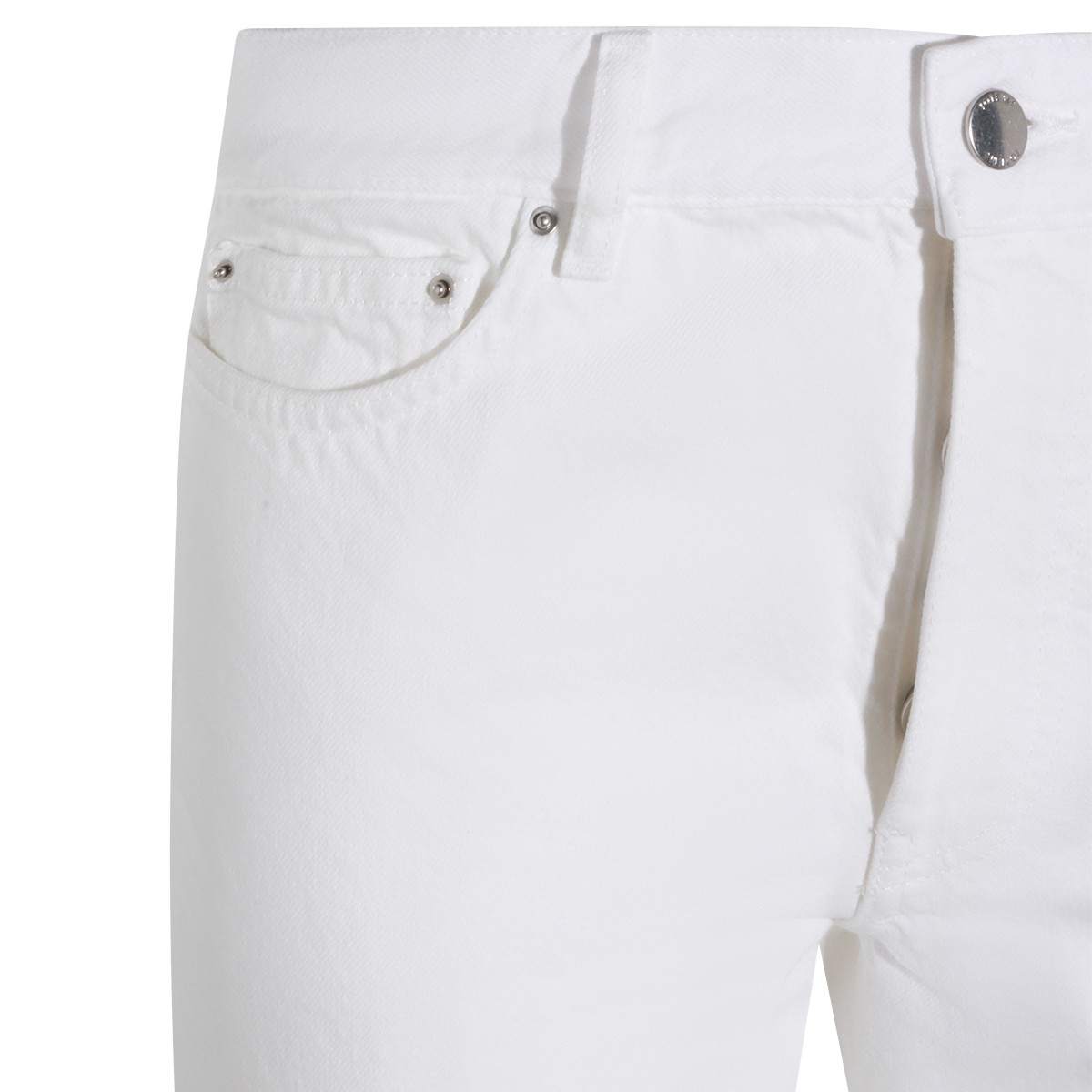 OFF WHITE COTTON JEANS