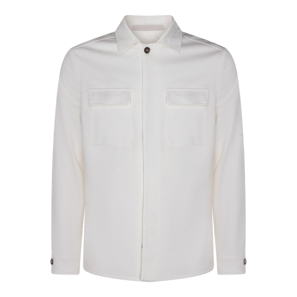 WHITE LINEN AND COTTON CASUAL JACKET