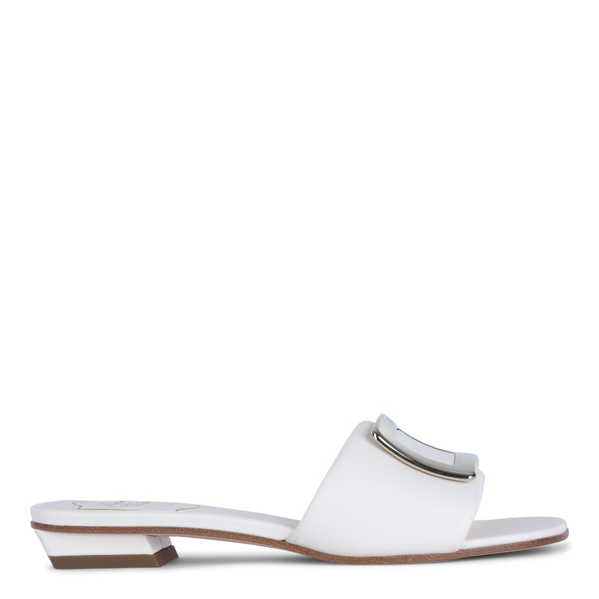 WHITE LEATHER SANDALS