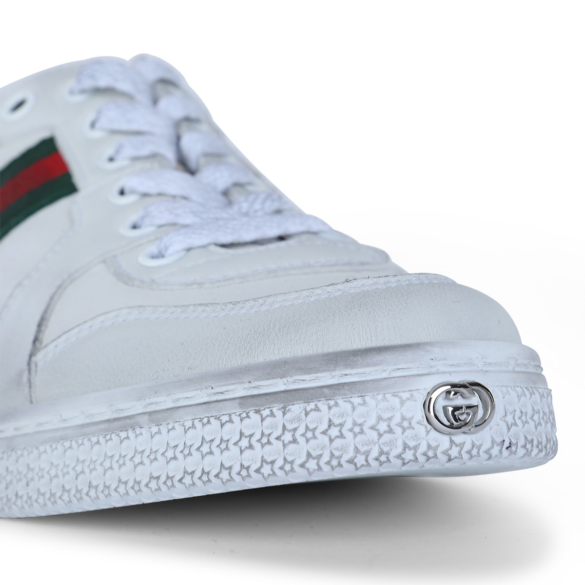 WHITE LEATHER SNEAKERS