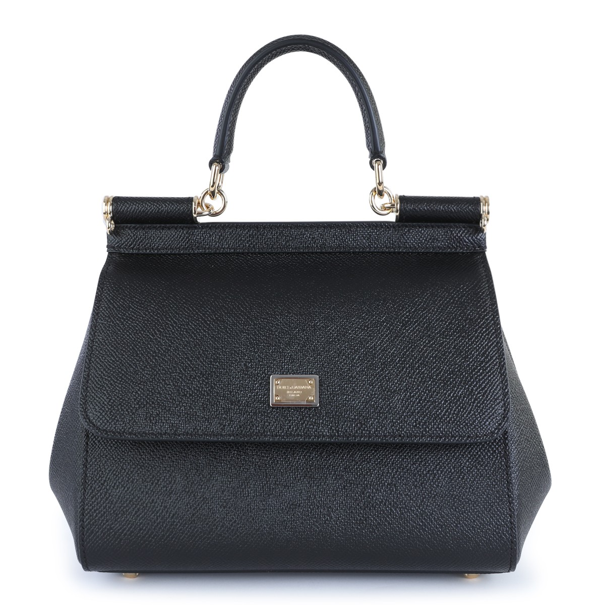 BLACK LEATHER SICILY SMALL...