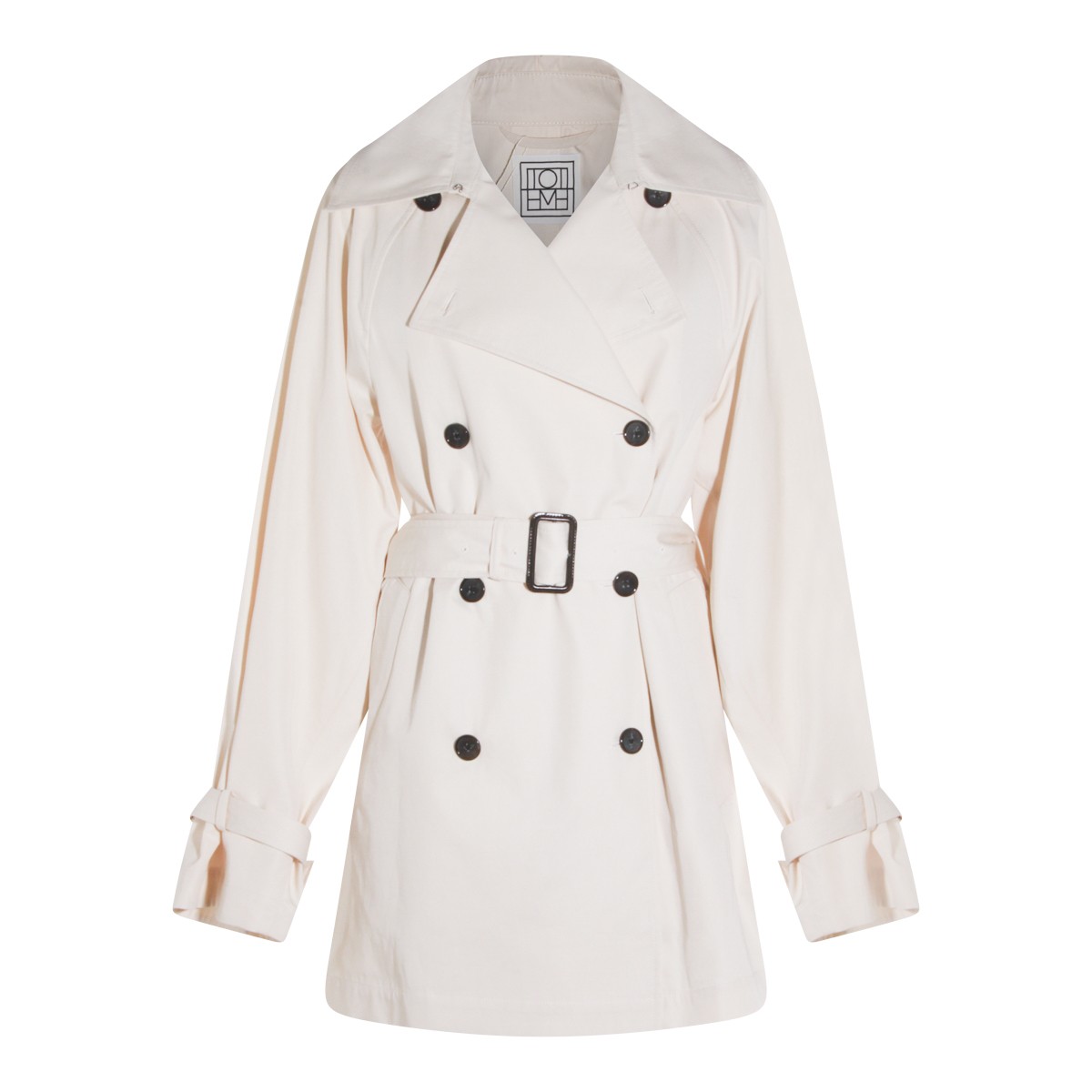 STONE COTTON TRENCH COAT