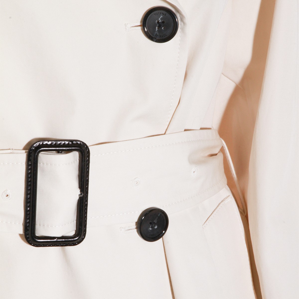 STONE COTTON TRENCH COAT