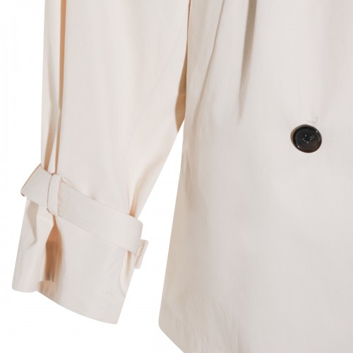 STONE COTTON TRENCH COAT