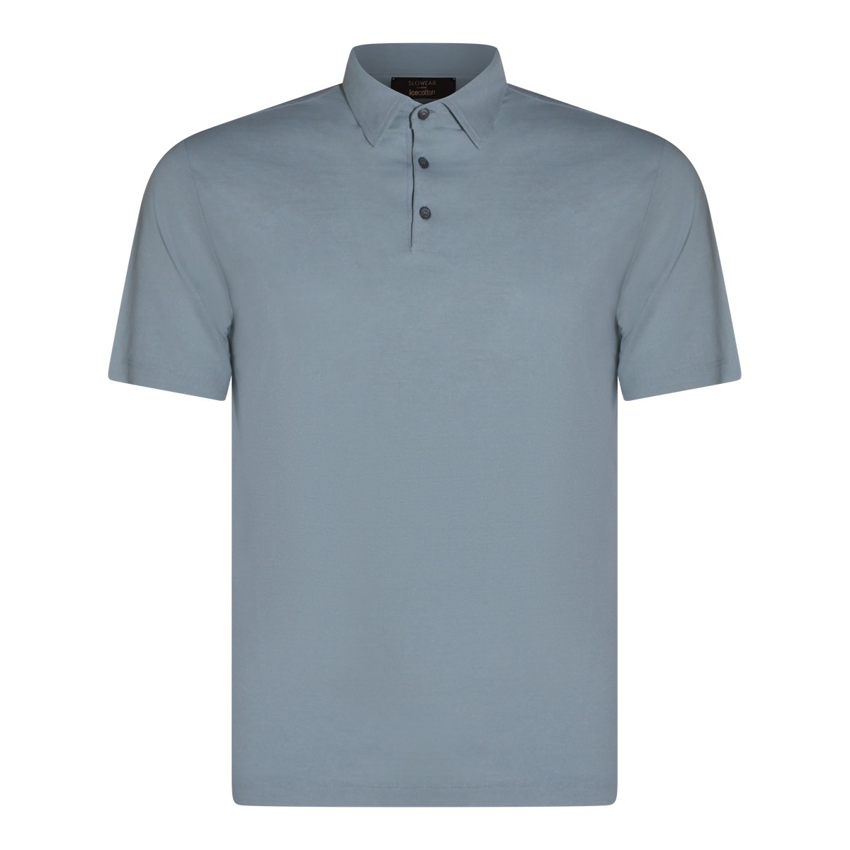 LIGHT BLUE COTTON POLO SHIRT