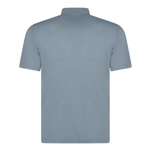 LIGHT BLUE COTTON POLO SHIRT 2