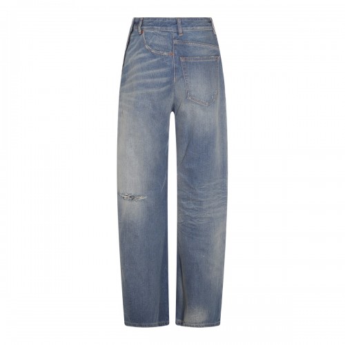 DENIM BLUE COTTON JEANS 2