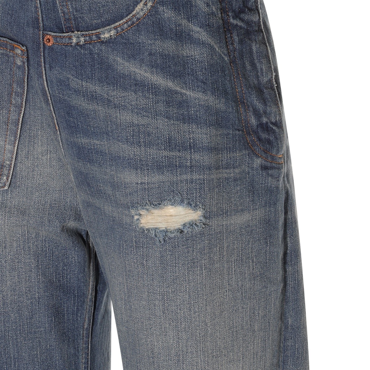 DENIM BLUE COTTON JEANS