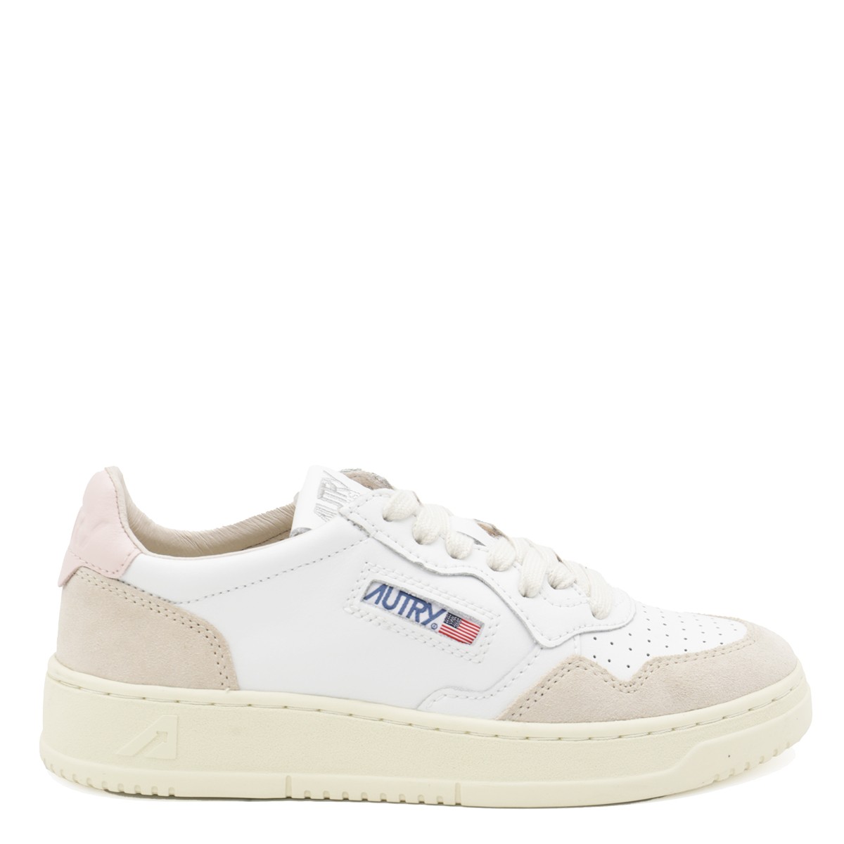 WHITE LEATHER MEDALIST SNEAKERS