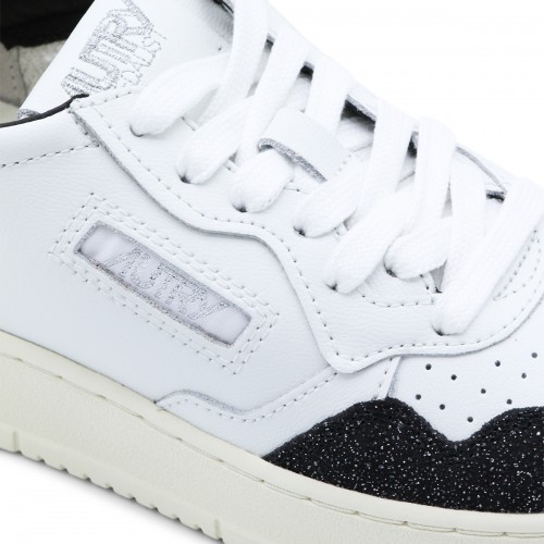 BLACK AND WHITE SUEDE SNEAKERS