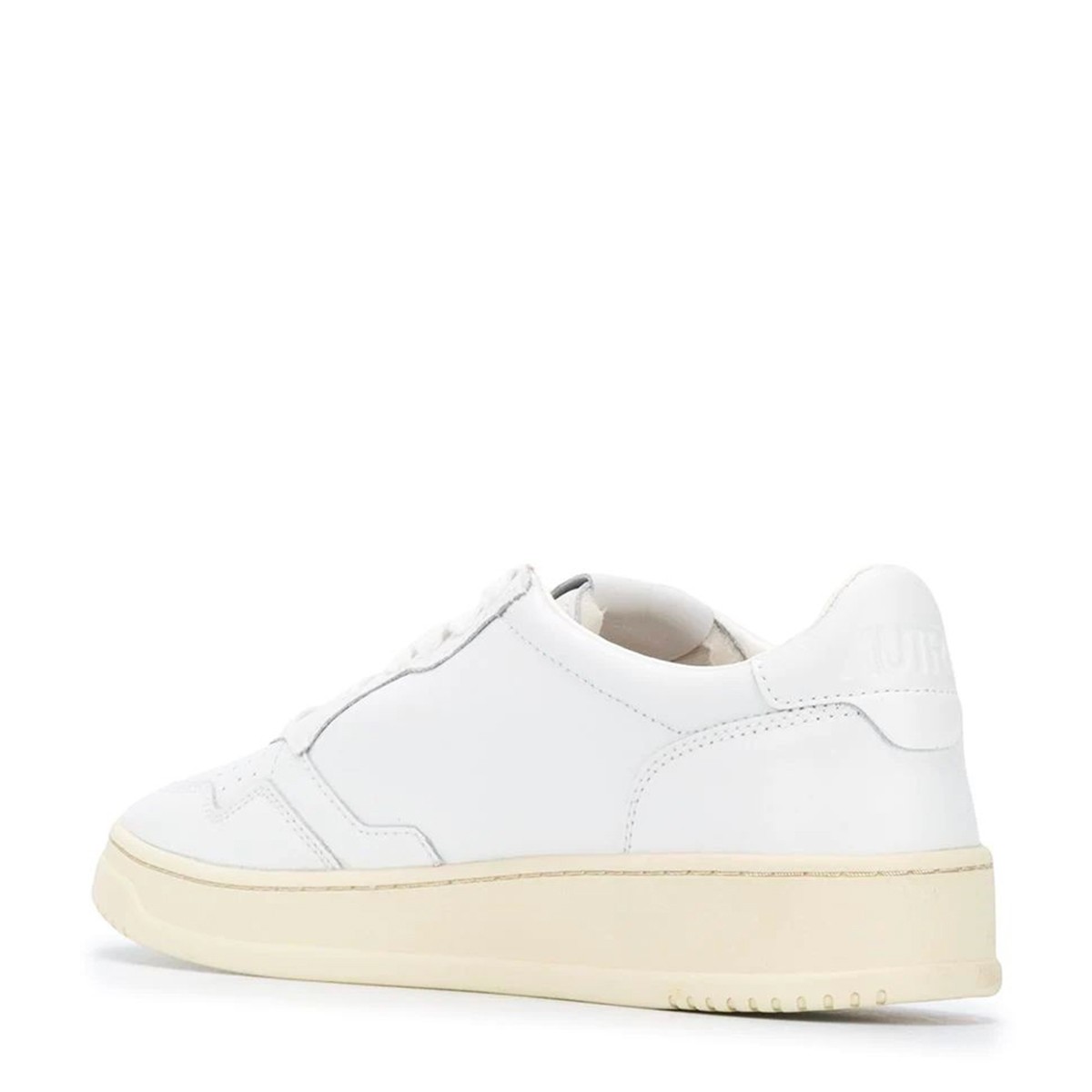 WHITE LEATHER ACTION SNEAKERS