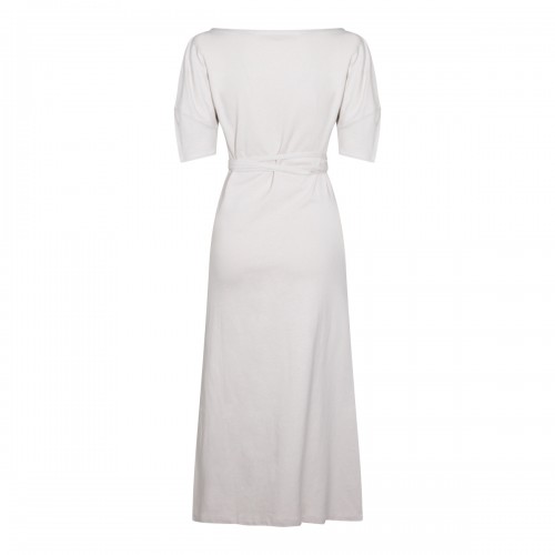 BEIGE COTTON MAXI DRESS 2