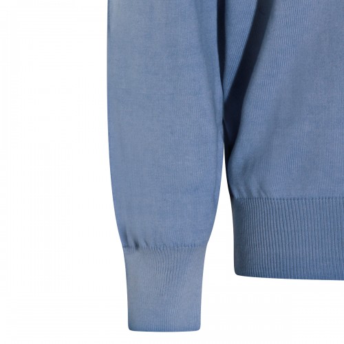 LIGHT BLUE COTTON KNITWEAR