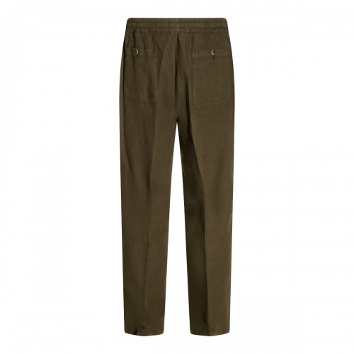 GREEN LINEN PANT