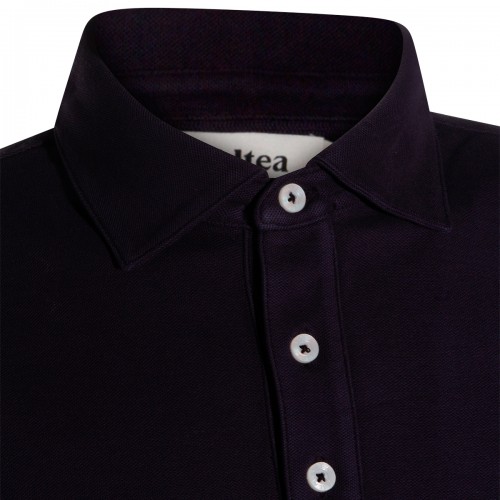 DARK BLUE COTTON POLO SHIRT