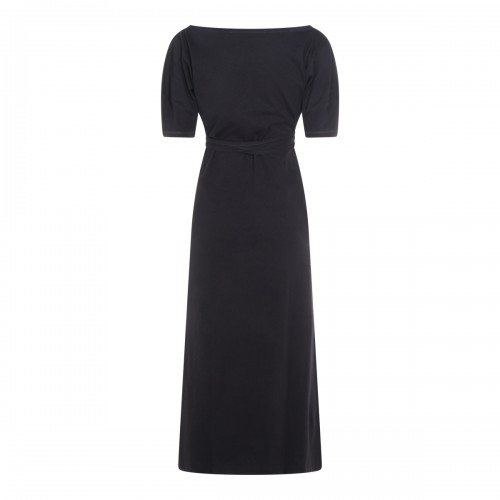 BLACK COTTON MAXI DRESS 2