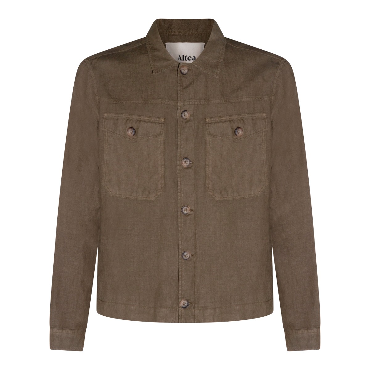 GREEN LINEN CASUAL JACKET