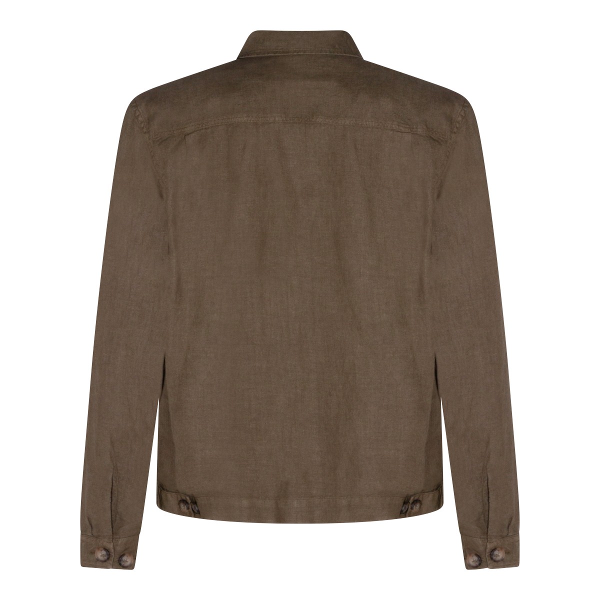 GREEN LINEN CASUAL JACKET