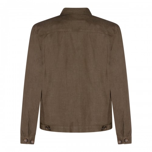 GREEN LINEN CASUAL JACKET