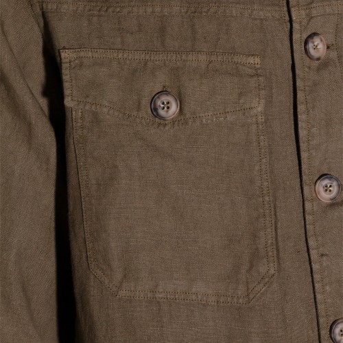 GREEN LINEN CASUAL JACKET