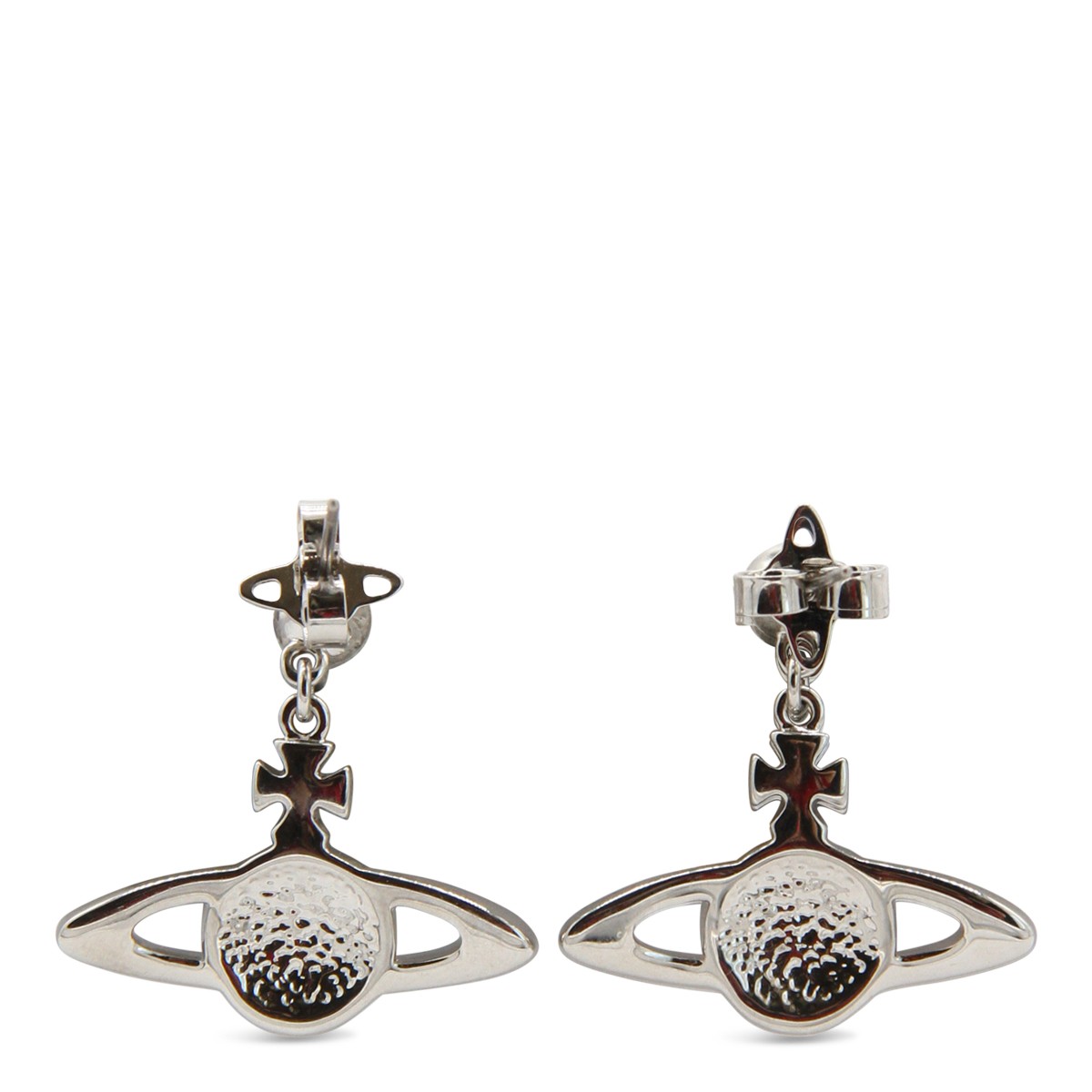 SILVER METAL EARRINGS