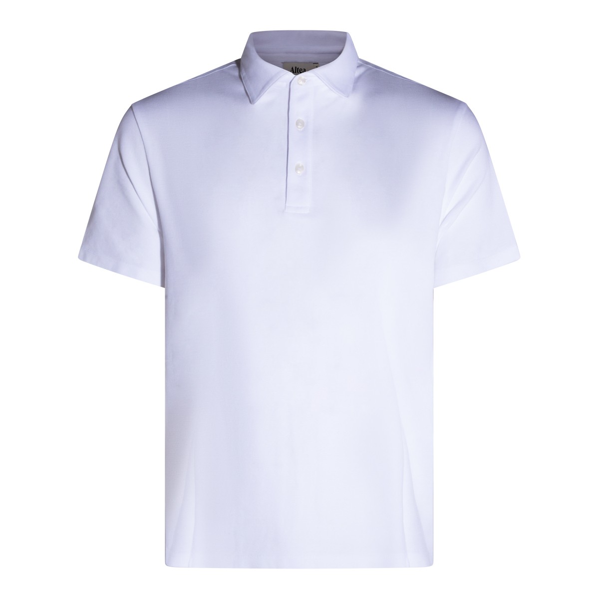 WHITE COTTON POLO SHIRT