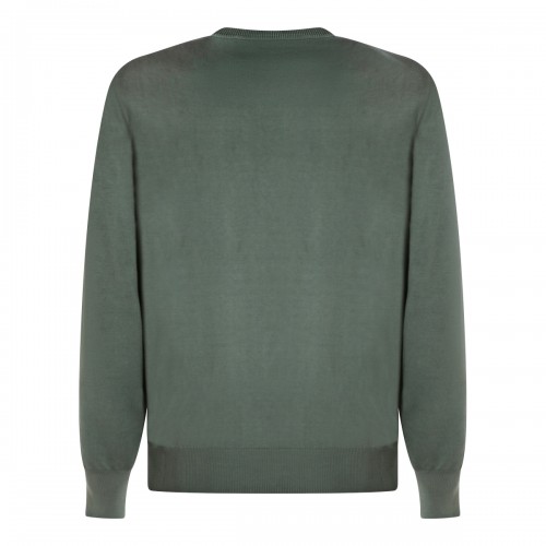 DARK GREEN COTTON KNITWEAR